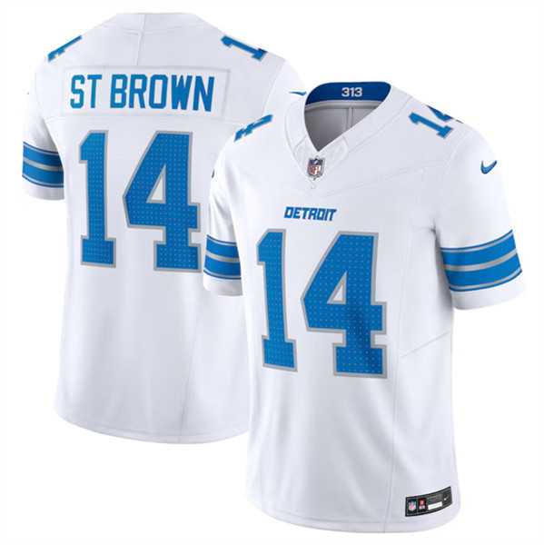 Men & Women & Youth Detroit Lions #14 Amon-Ra St. Brown White 2024 F.U.S.E. Vapor Limited Stitched Jersey->detroit lions->NFL Jersey